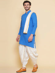 Sethukrishna Mens Designer Kurta and Dhotipant with Angavastram Set