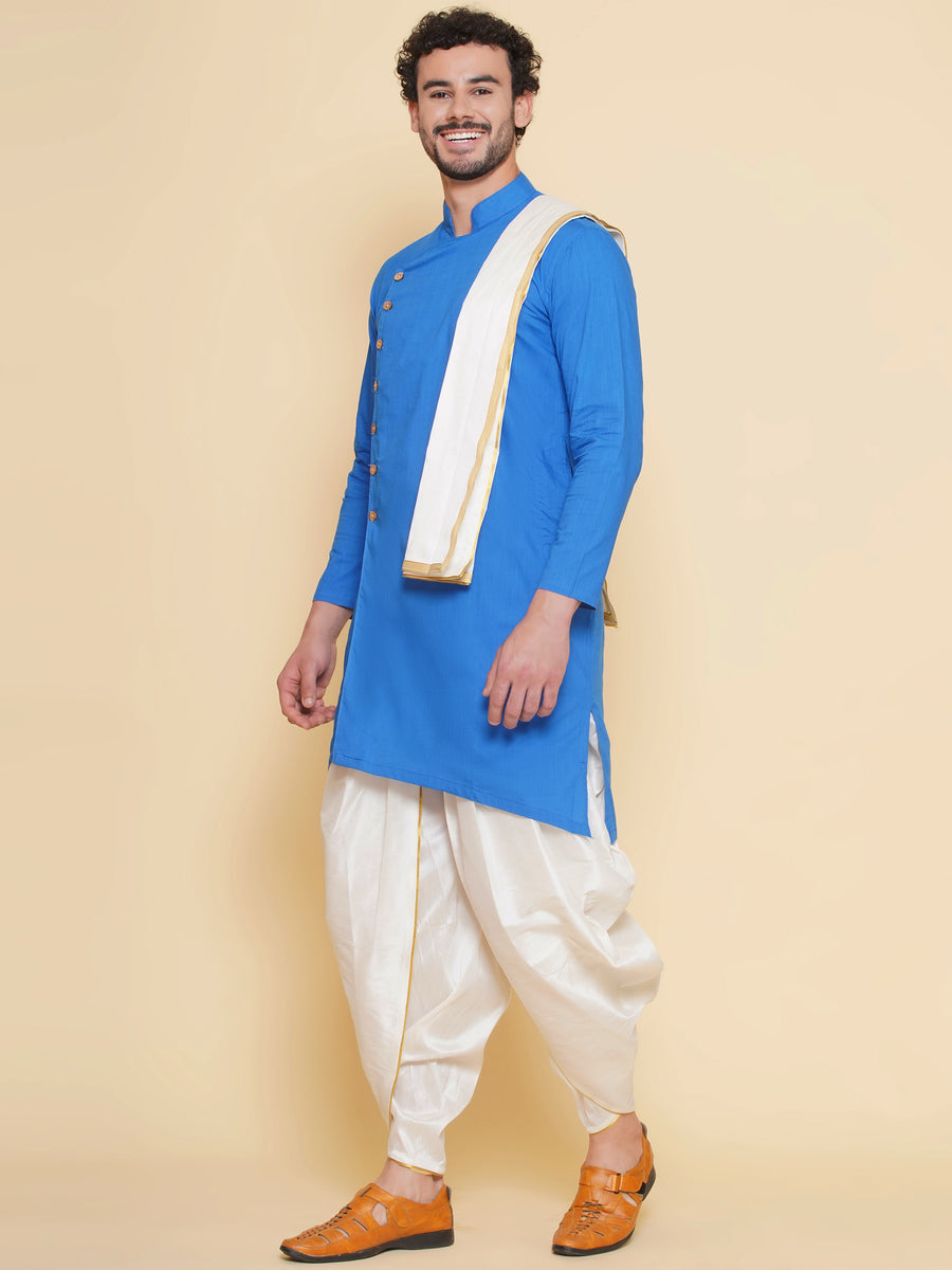 Sethukrishna Mens Designer Kurta and Dhotipant with Angavastram Set