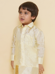 Sethukrishna Boys Solid Colour Self Design Shirt