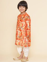 Boys Printed Kurta DhotiPant Set