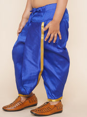 Boys Blue Colour Gold Border Dhotipant