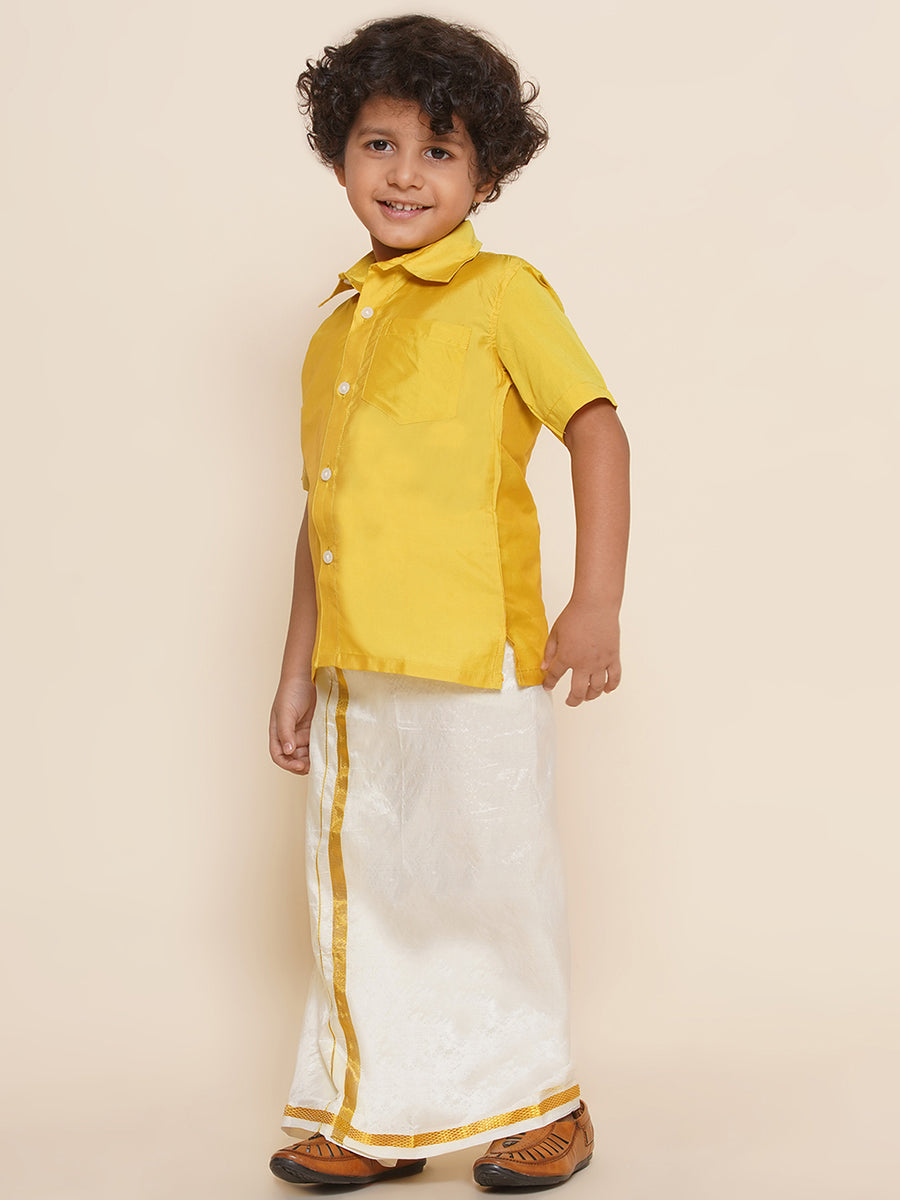 Boys Shirt With Dhoti Set