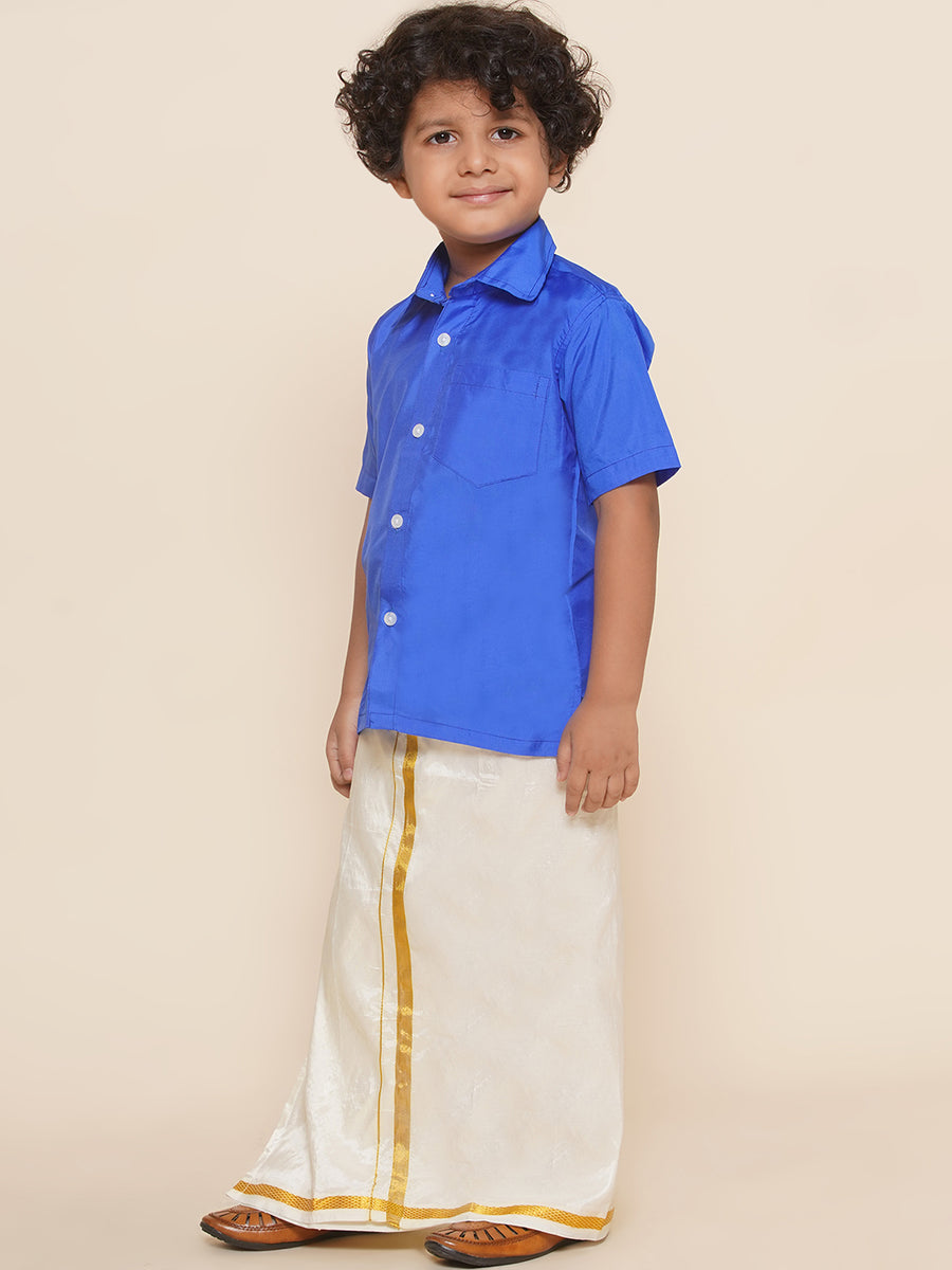 Boys Shirt with Dhoti Set