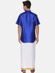 Father Son Matching Shirt Dhoti Set