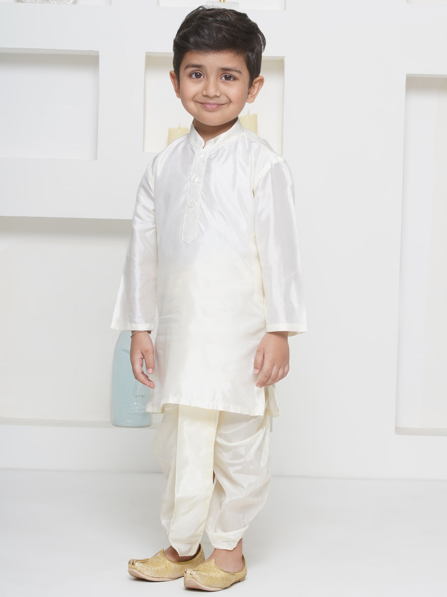 Sethukrishna Boys Pure Silk Kurta with Dhotipant