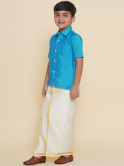 Boys Shirt With Readymade Dhoti