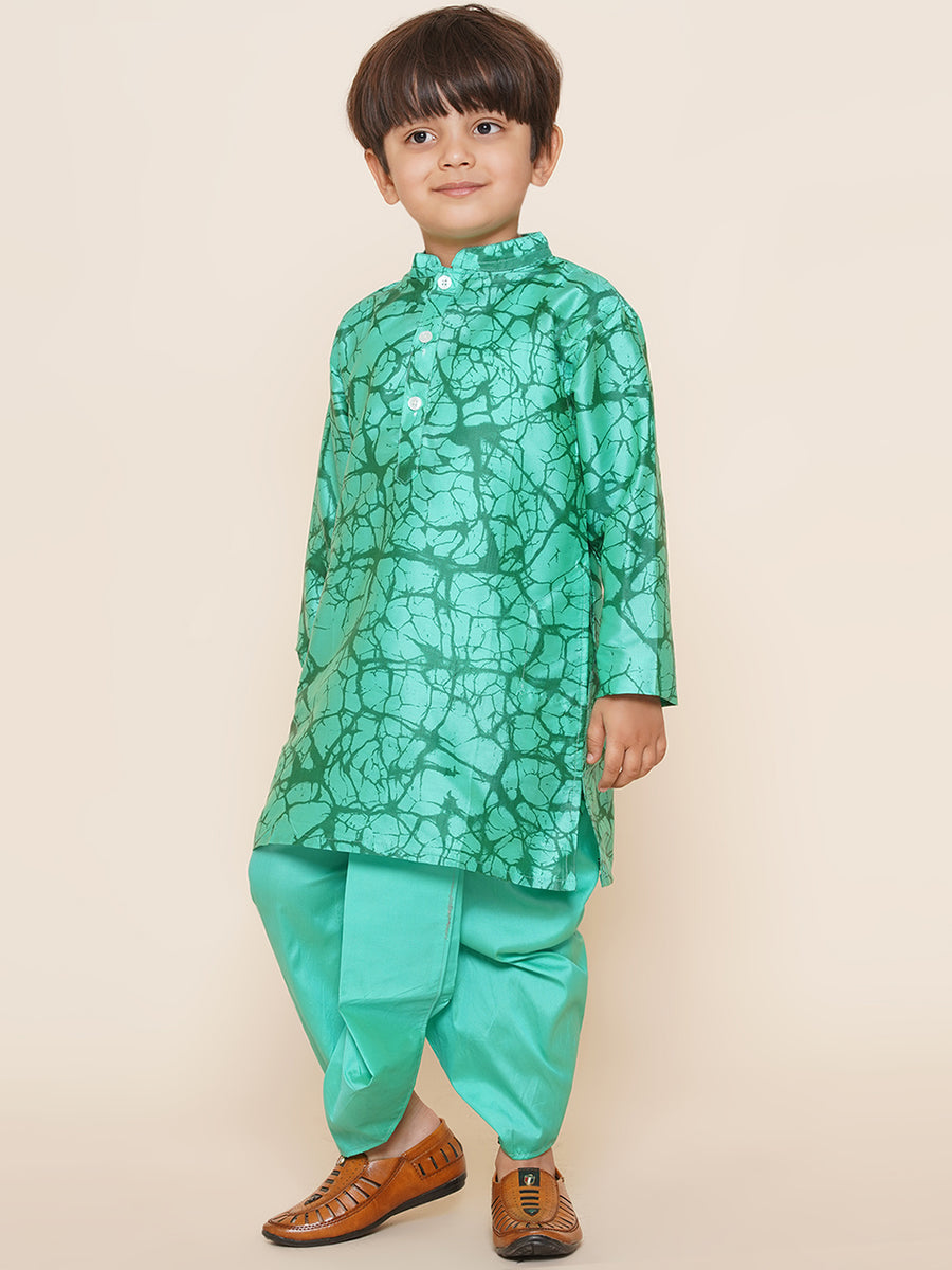 Boys Printed Kurta and Dhotipant Set