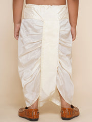 Boys Cream Colour Readymade Dhotipant