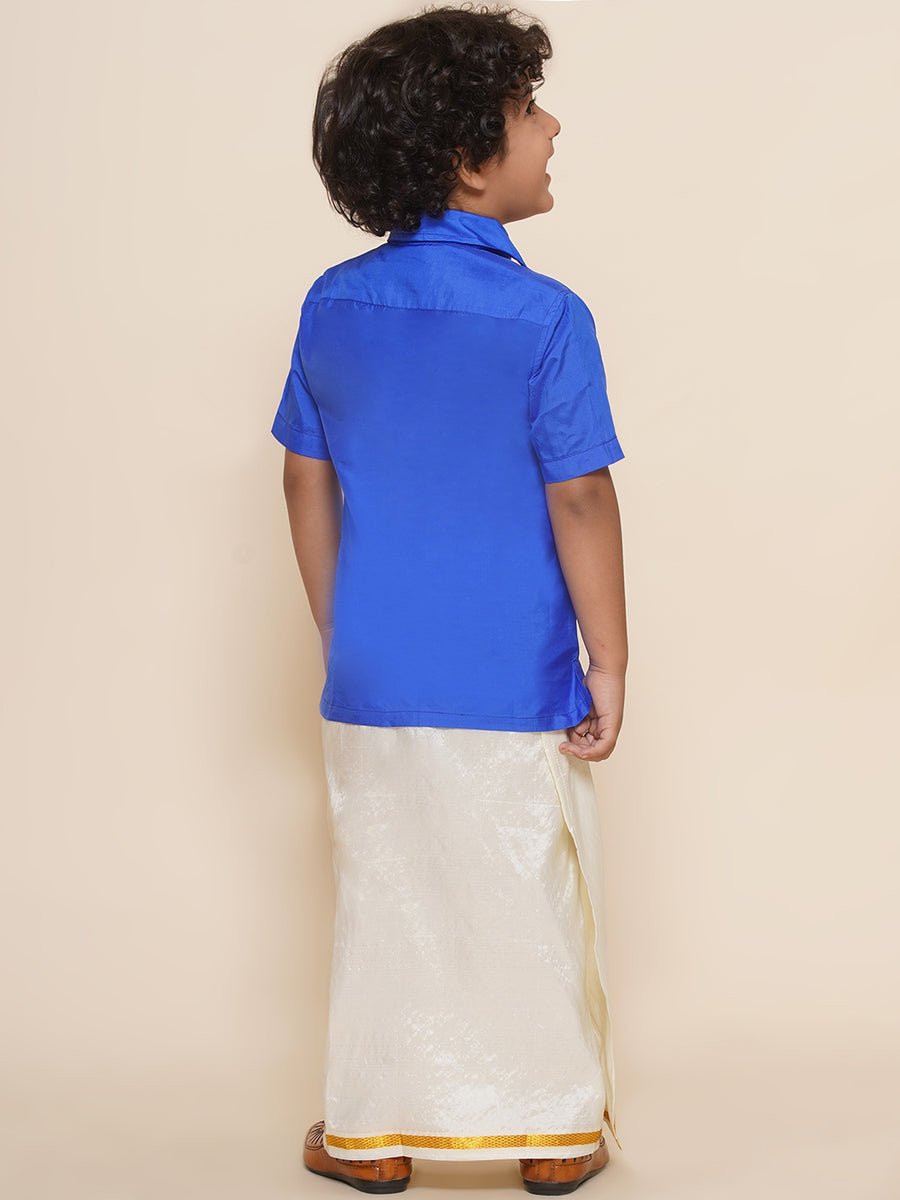 Boys Shirt with Dhoti Set