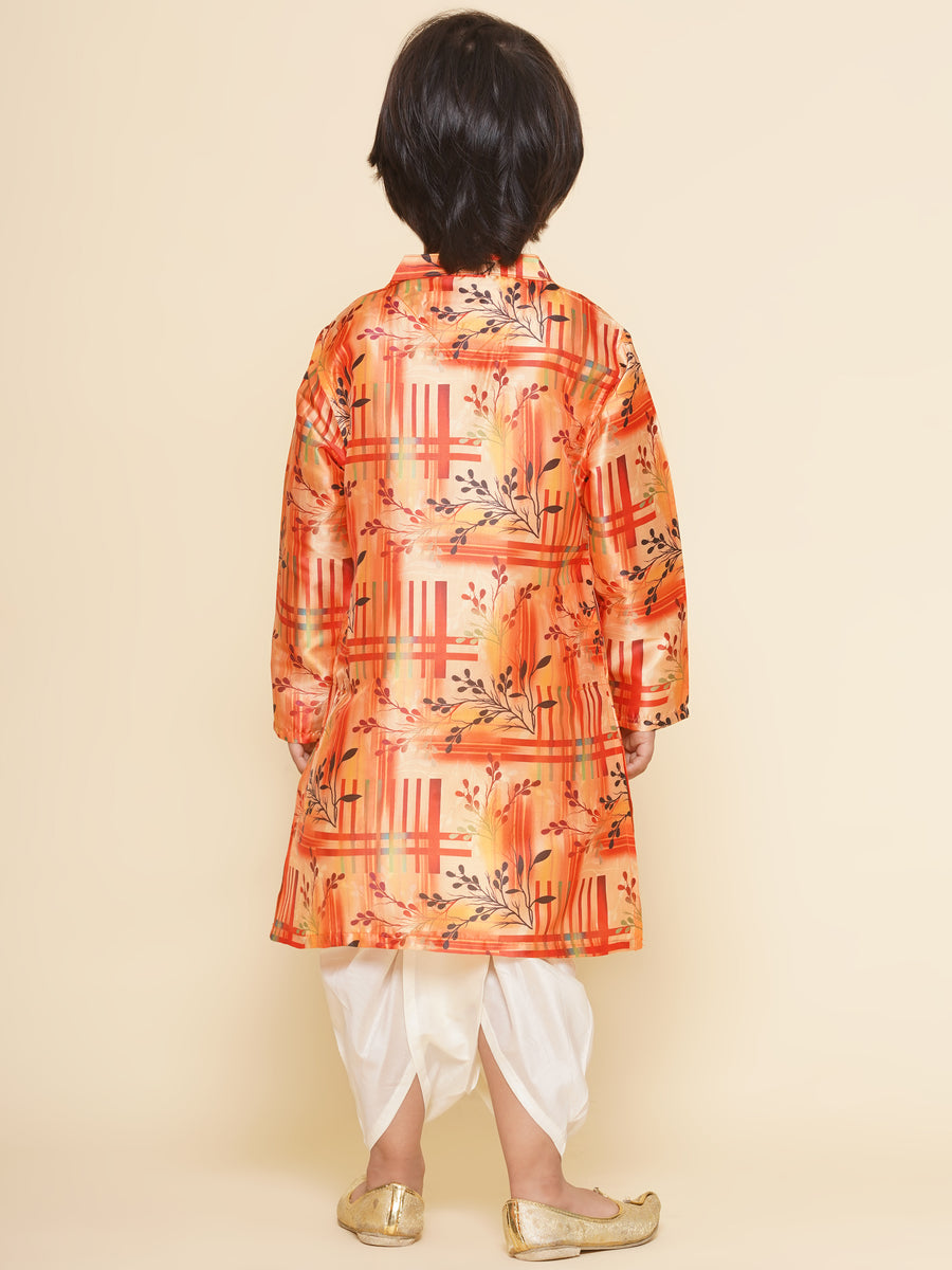Boys Printed Kurta DhotiPant Set
