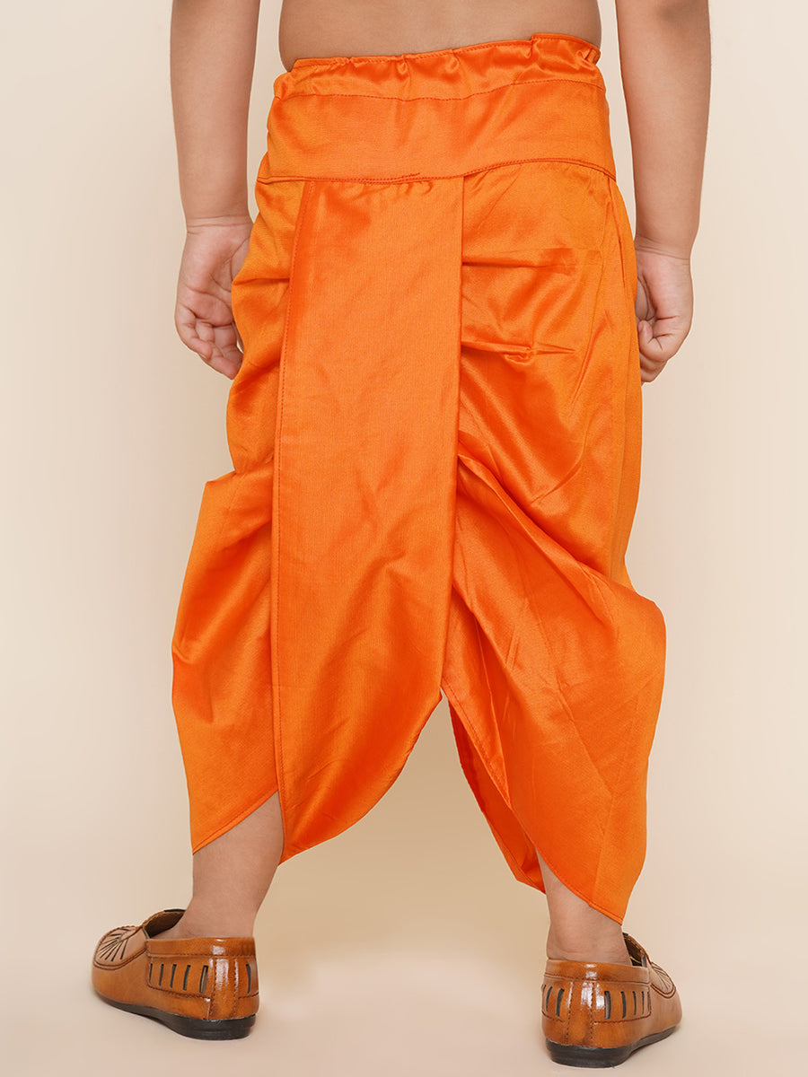 Boys Orange Colour Dhotipant