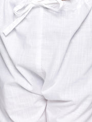Boys White Colour Cotton Pyjama