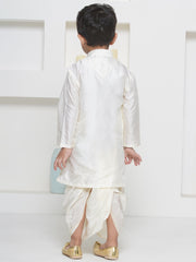 Sethukrishna Boys Pure Silk Kurta with Dhotipant