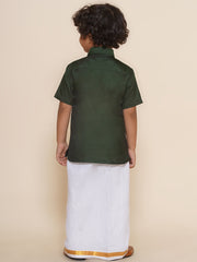 Boys Shirt With Readymade Dhoti