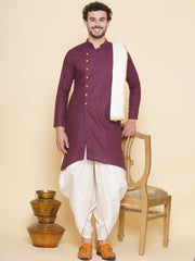 Sethukrishna Mens Designer Kurta and Dhotipant with Angavastram Set