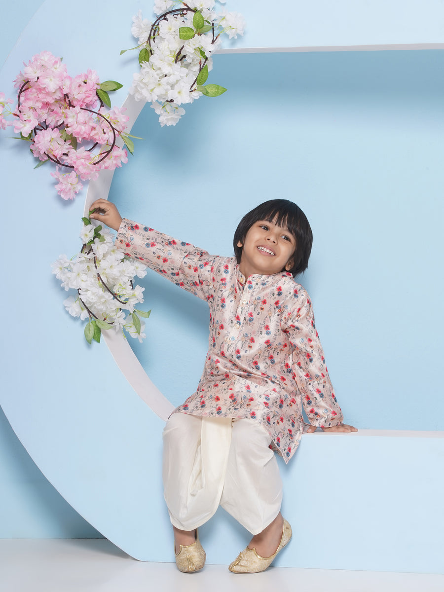 Boys Printed Kurta DhotiPant Set