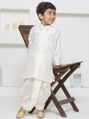 Sethukrishna Boys Pure Silk Kurta with Dhotipant