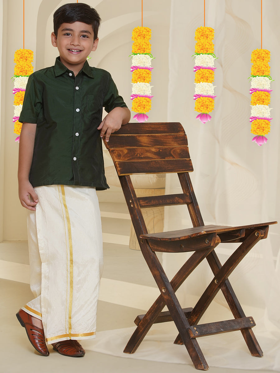 Boys Shirt With Readymade Dhoti