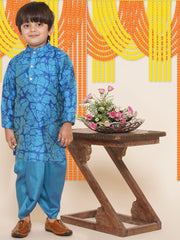 Boys Printed Kurta and Dhotipant Set