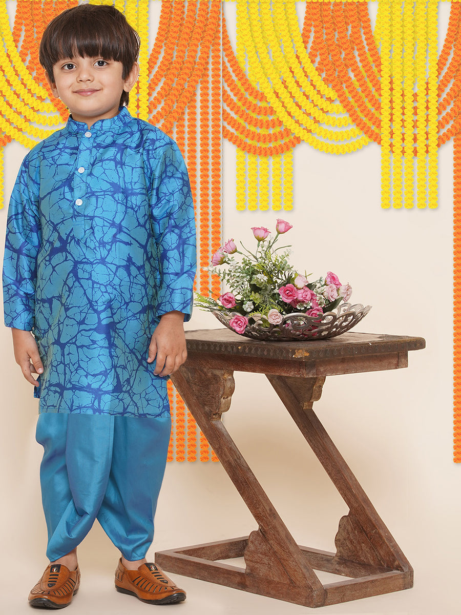 Boys Printed Kurta and Dhotipant Set