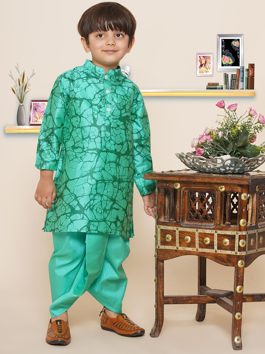 Boys Printed Kurta and Dhotipant Set