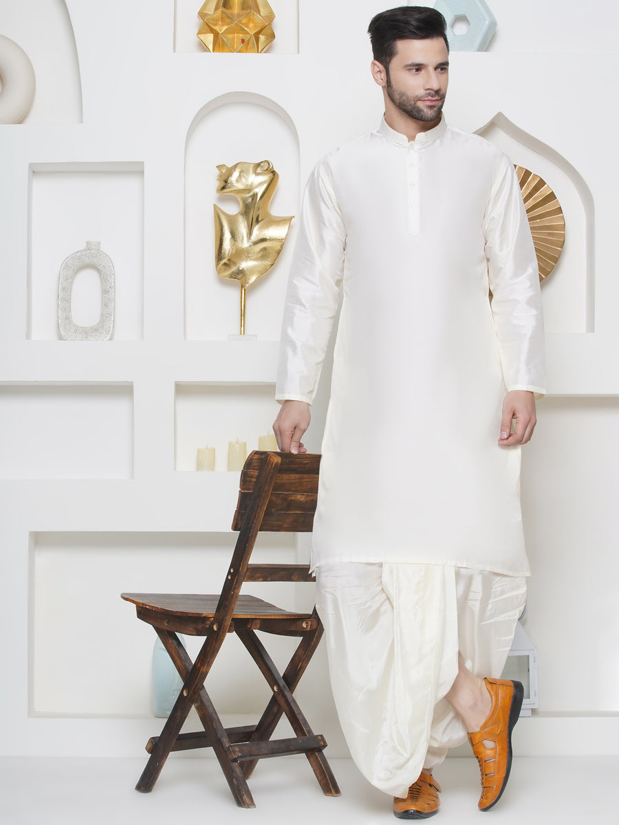 Sethukrishna Mens Pure Silk Kurta and Dhotipant