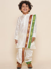Boys Cream Colour Dhotipant