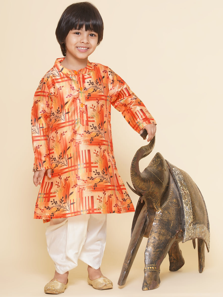 Boys Printed Kurta DhotiPant Set