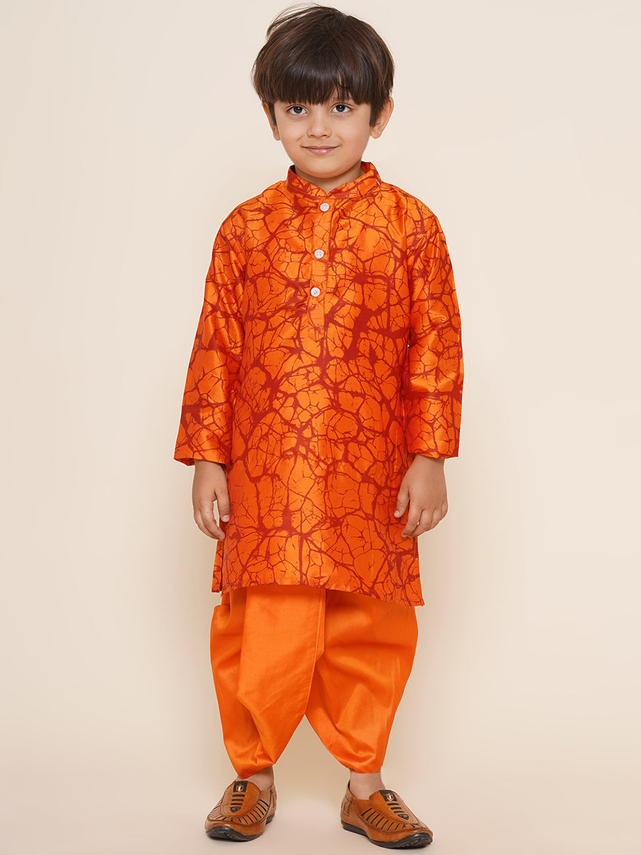 Boys Orange Colour Dhotipant