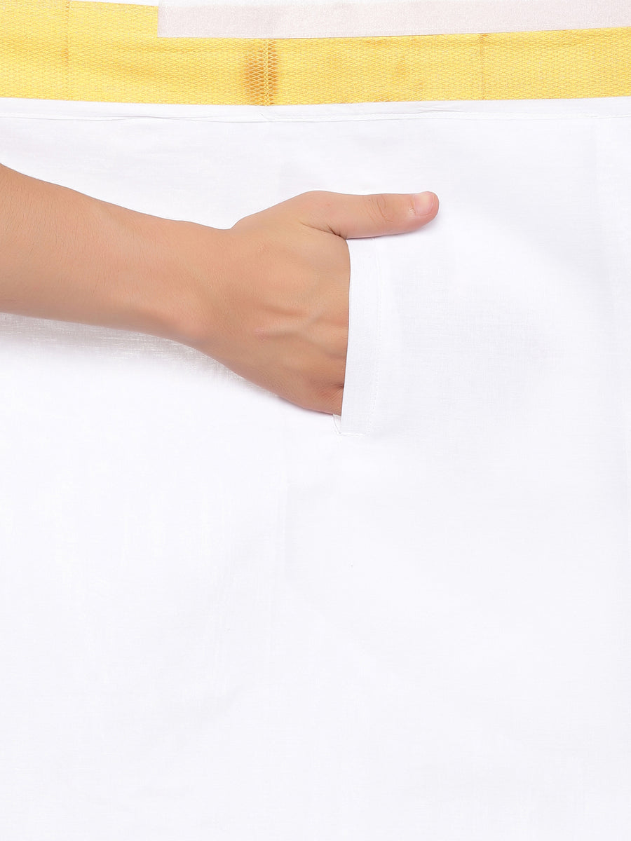 Father Son Matching Shirt Dhoti Set