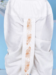 Boys Leaf Design Printed Kurta