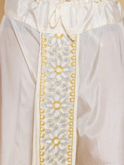 Mens Short Kurta with Embroidery Dhotipant