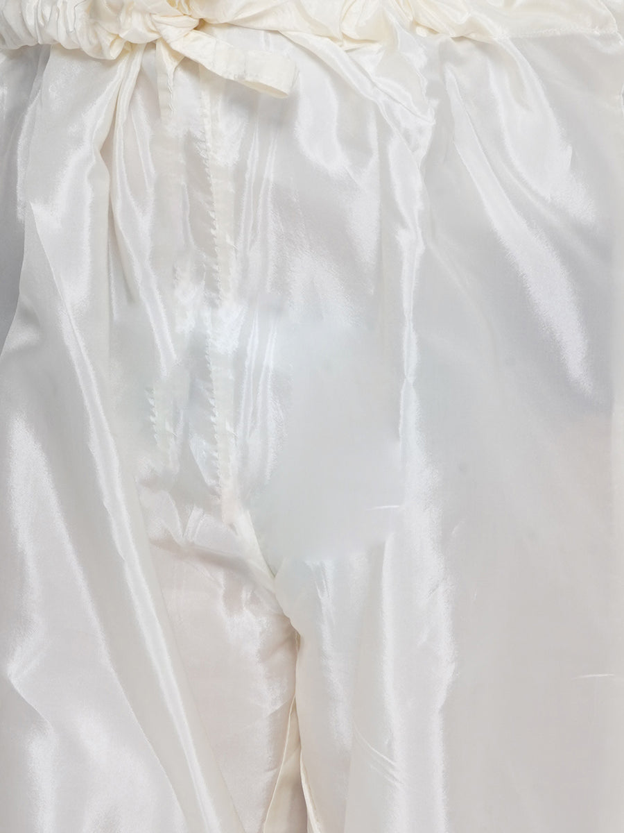 Boys Solid Colour Art Silk Kurta with Pyjama