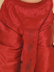 Boys Leaf Design Printed Kurta