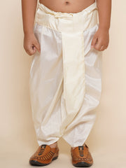 Boys Cream Colour Readymade Dhotipant