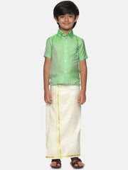 Boys Shirt Readymade Dhoti Set