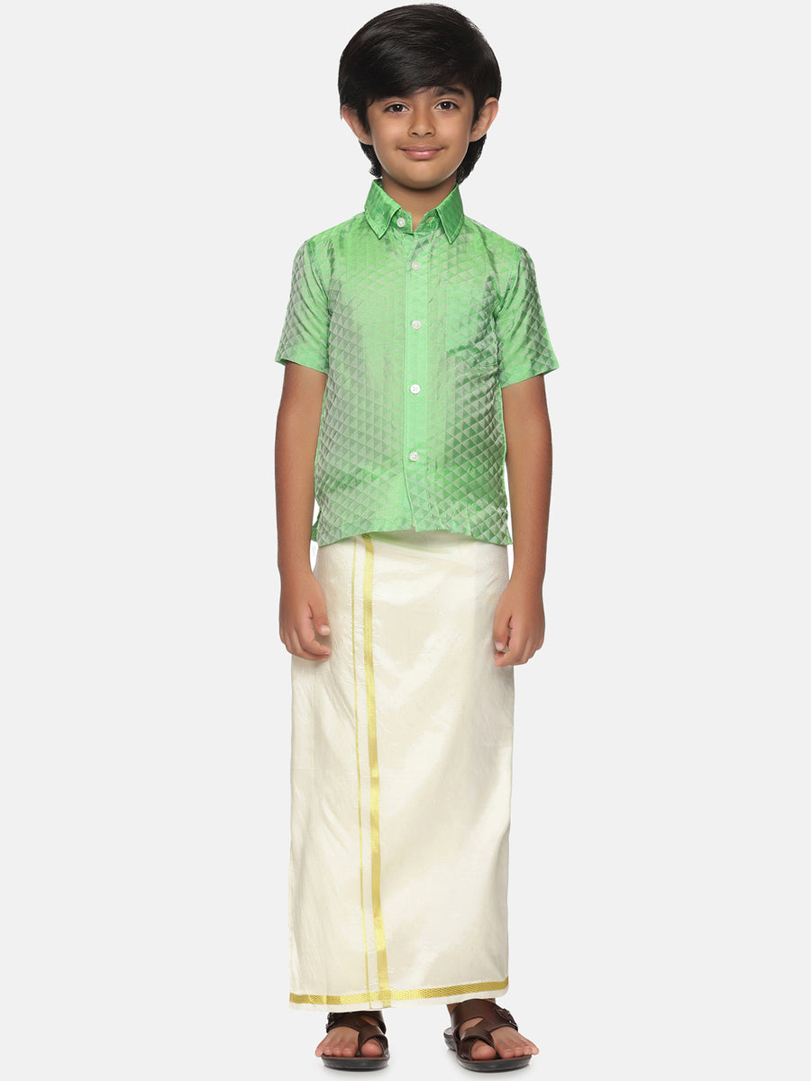 Boys Shirt Readymade Dhoti Set