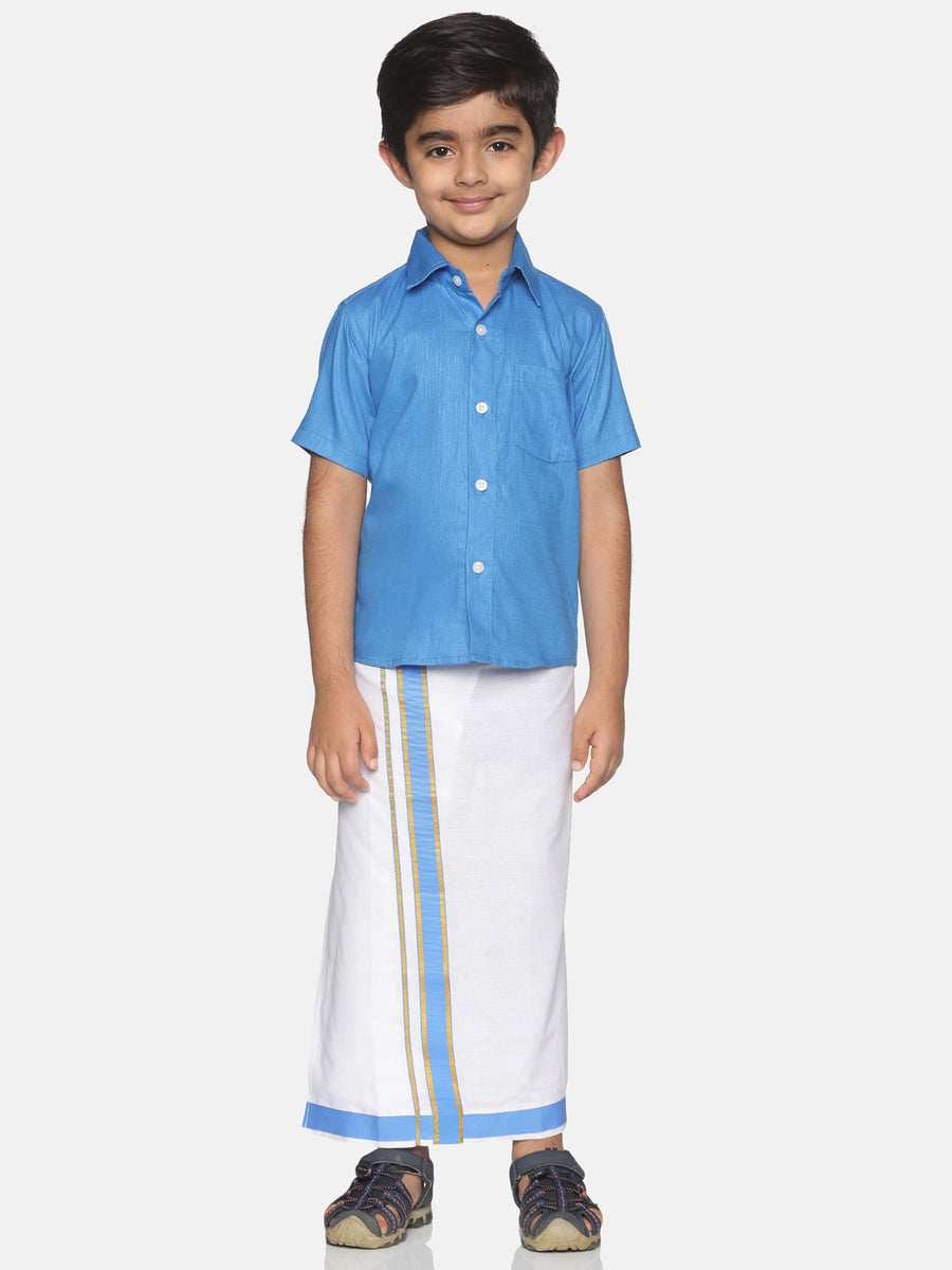 Boys Shirt Dhoti Set