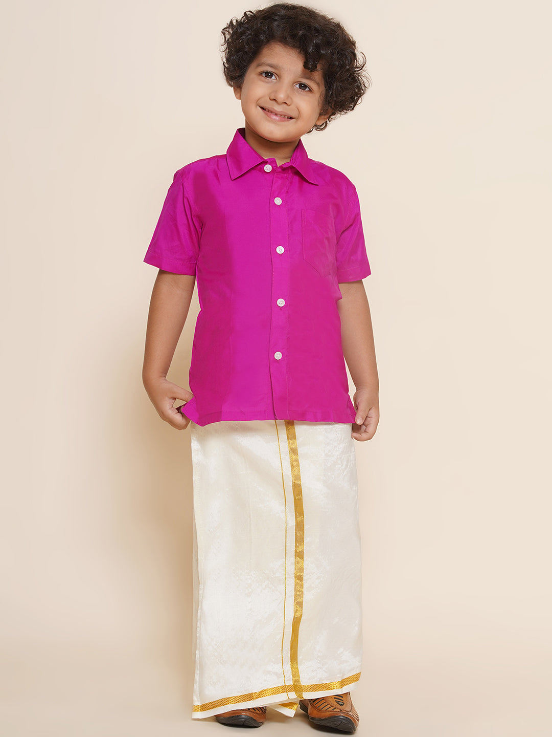 Boys Shirt With Dhoti Set