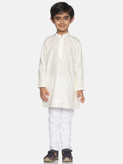 Boys Solid Colour Cotton Kurta Pyjama Set