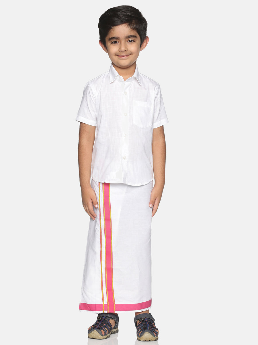 Boys Shirt With Dhoti Set