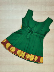 Girls Ethnic Silk Finish Pavadai set