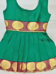 Girls Ethnic Silk Finish Pavadai set