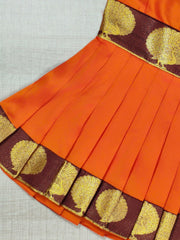 Girls Ethnic Silk Finish Pavadai set