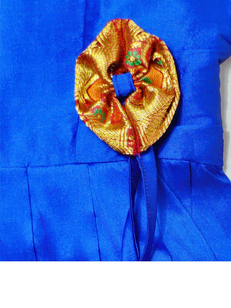 Girls Ethnic Silk Finish Pavadai set