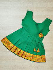Girls Ethnic Silk Finish Pavadai set