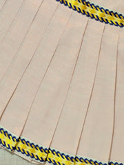 Girls Solid Color Ethnic Pavadai Set