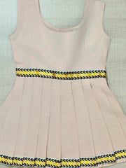 Girls Solid Color Ethnic Pavadai Set