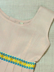 Girls Solid Color Ethnic Pavadai Set