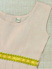 Girls Solid Color Ethnic Pavadai Set